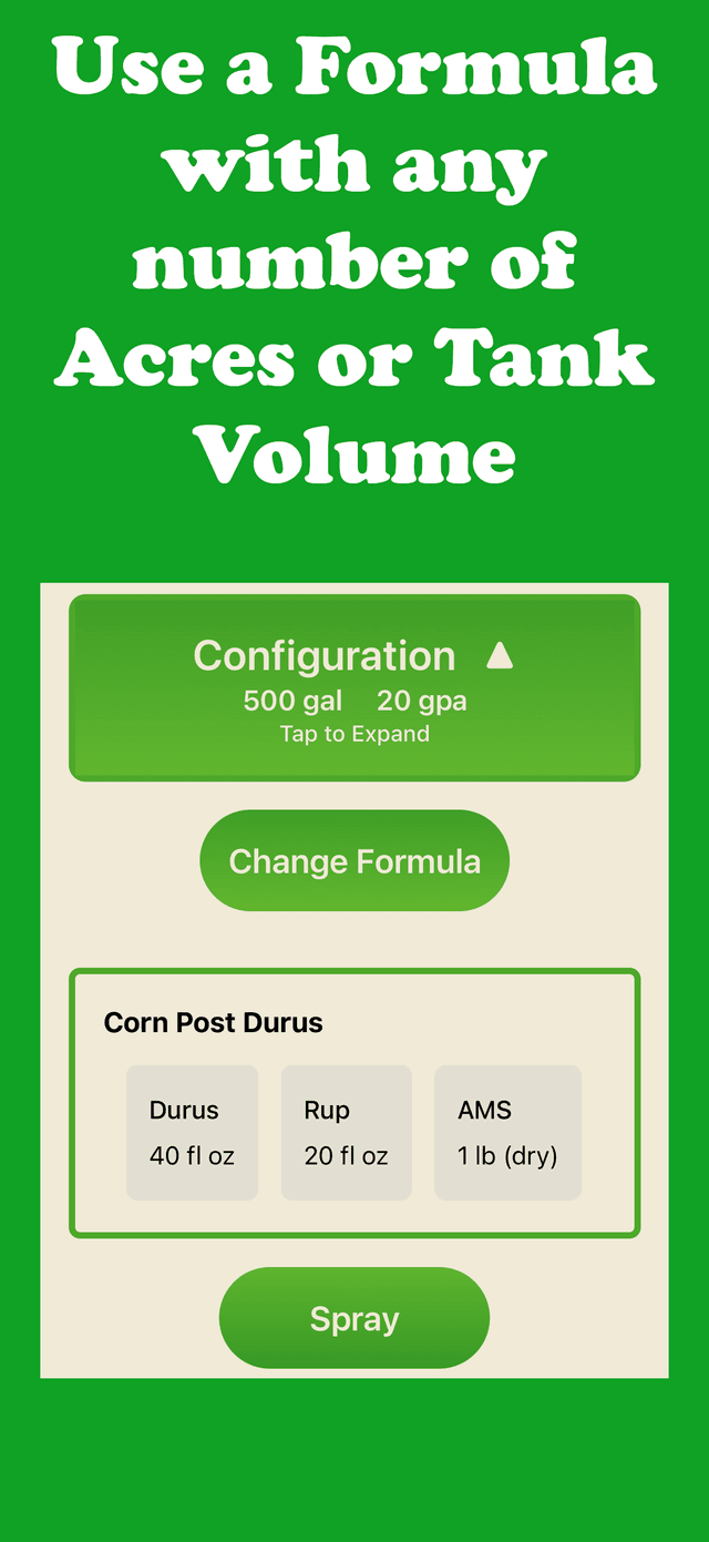 Acres Tank Volume